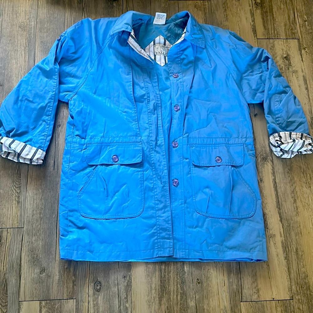 VTG Misty Valley Blue rain coat